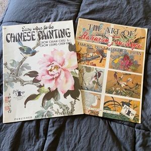 VintageSet drawing books ChinesePainting/Rakusan Tsuchiya publishbyWalter Foster